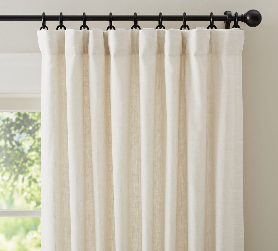 emery linen pinch pleat curtain